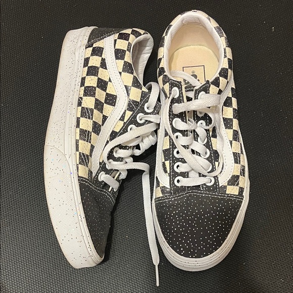 Vans Black and White Checkered Shoes - Picture 7 of 9